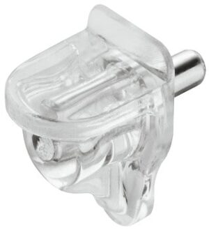 Suporte de prateleira transparente c/ perno 3MM