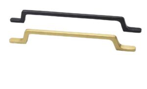 Puxador de mobiliário KP147 em Sand black e Sand gold