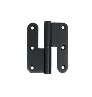 Dobradiça de balanço 3,5″ com cantos redondos – Preto