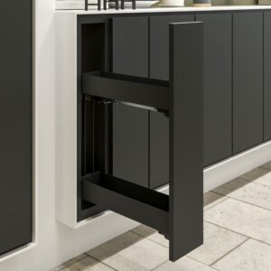 Porta-garrafas extraível K-LINE 15 3DX KESSEBOHMER – Antracite