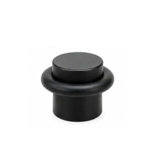 Batente de chão redondo Ø19×25 – Preto