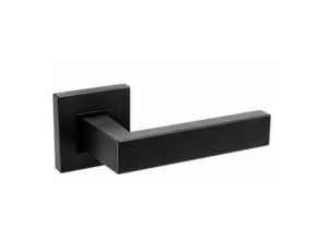 Puxador de porta quadrado com muleta 19×10 – Preto
