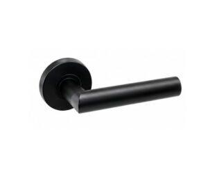 Puxador de porta com muleta reta Ø19 – Preto
